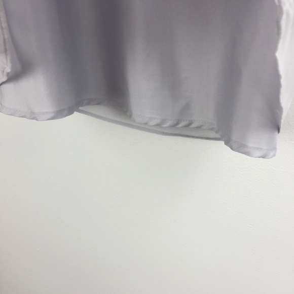 Worthington Sleeveless Top Womens Small Chiffon with Camisole Pleated Neck - Picture 5 of 7